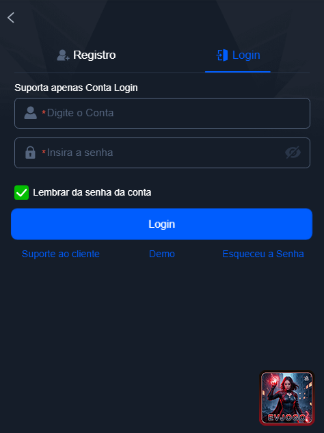 Segurança evjogo.com